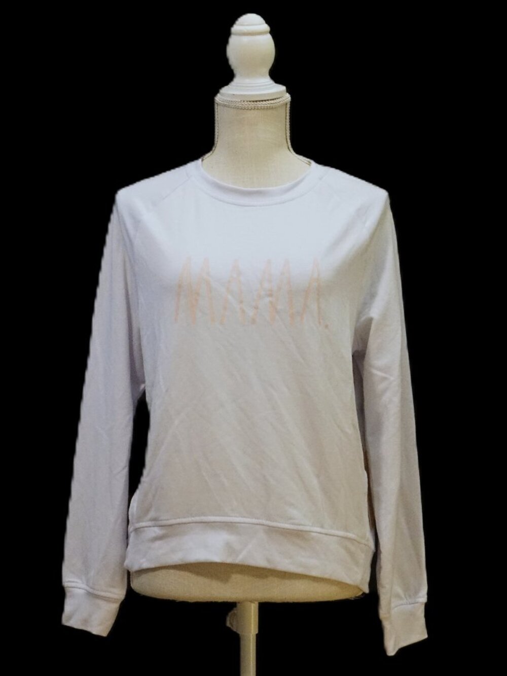 Rae Dunn White Lightweight Sweatshirt Women’s XS